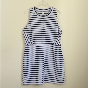 Old Navy XL Nautical White Dress with Navy stripes